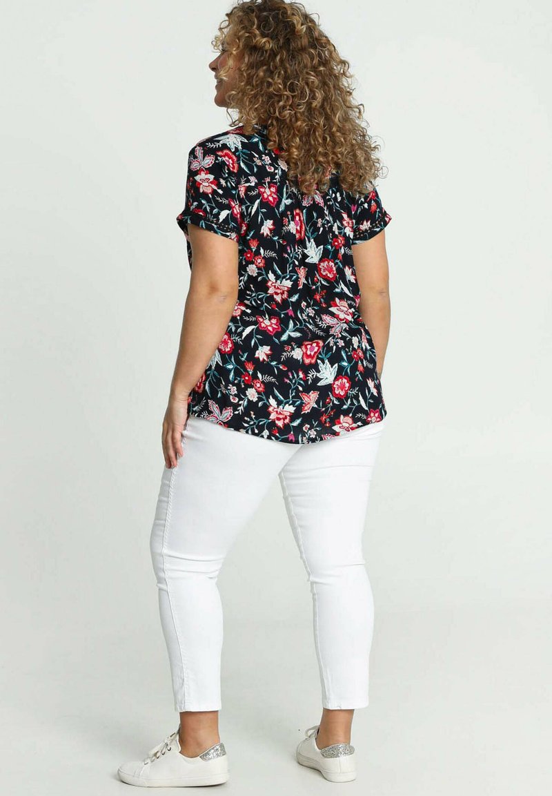  AJOURÉE AUX MANCHES ET AU COL - Bluse - Navy