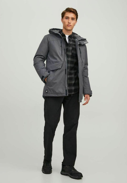 Jack & Jones GEFÜTTERTE - Parka - Asphalt