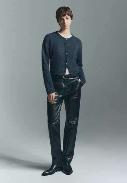Massimo Dutti WITH BUTTONS - Strickjacke - Grey
