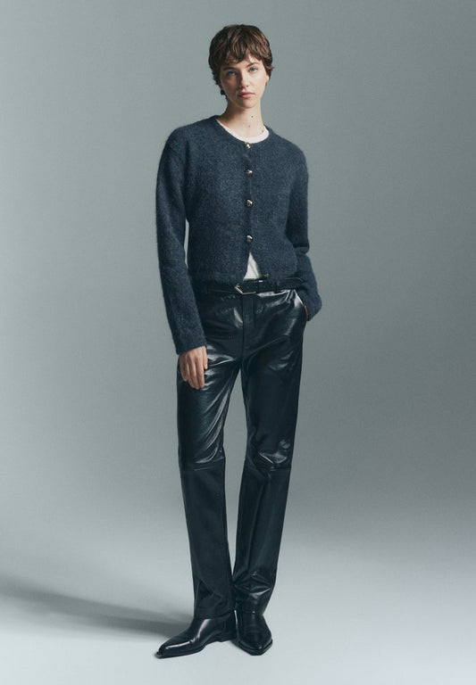 Massimo Dutti WITH BUTTONS - Strickjacke - Grey