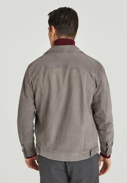  Lederjacke - Grey