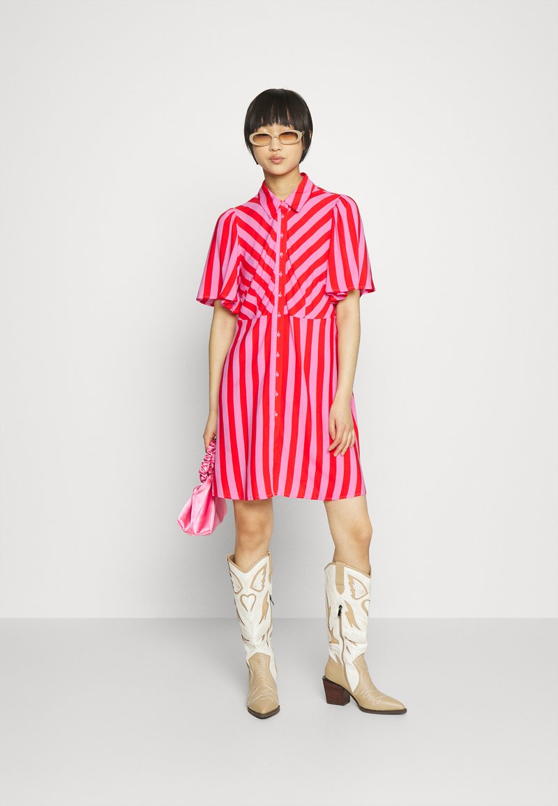  YASSAVANNA SHIRT DRESS - Blusenkleid - Cyclamen/bittersweet
