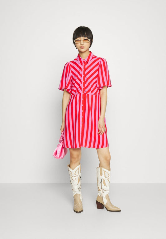  YASSAVANNA SHIRT DRESS - Blusenkleid - Cyclamen/bittersweet
