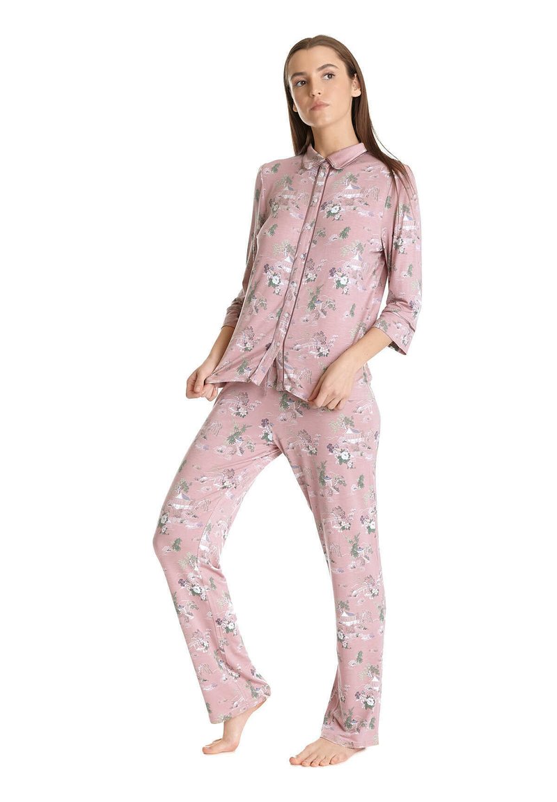  CHINESE TEAHOUSE - Nachtwäsche Set - Lightpink Allover