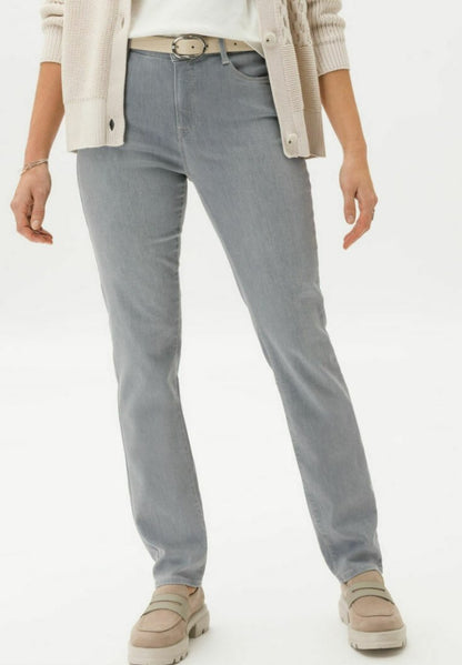 BRAX STYLE MARY - Jeans Straight Leg - Used Light Grey