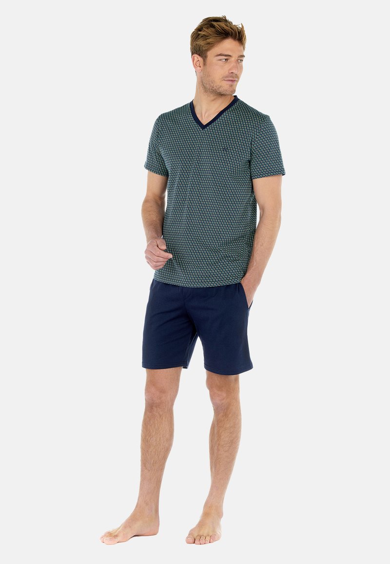 Hom VALERE - Nachtwäsche Set - Navy Print