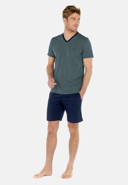 Hom VALERE - Nachtwäsche Set - Navy Print