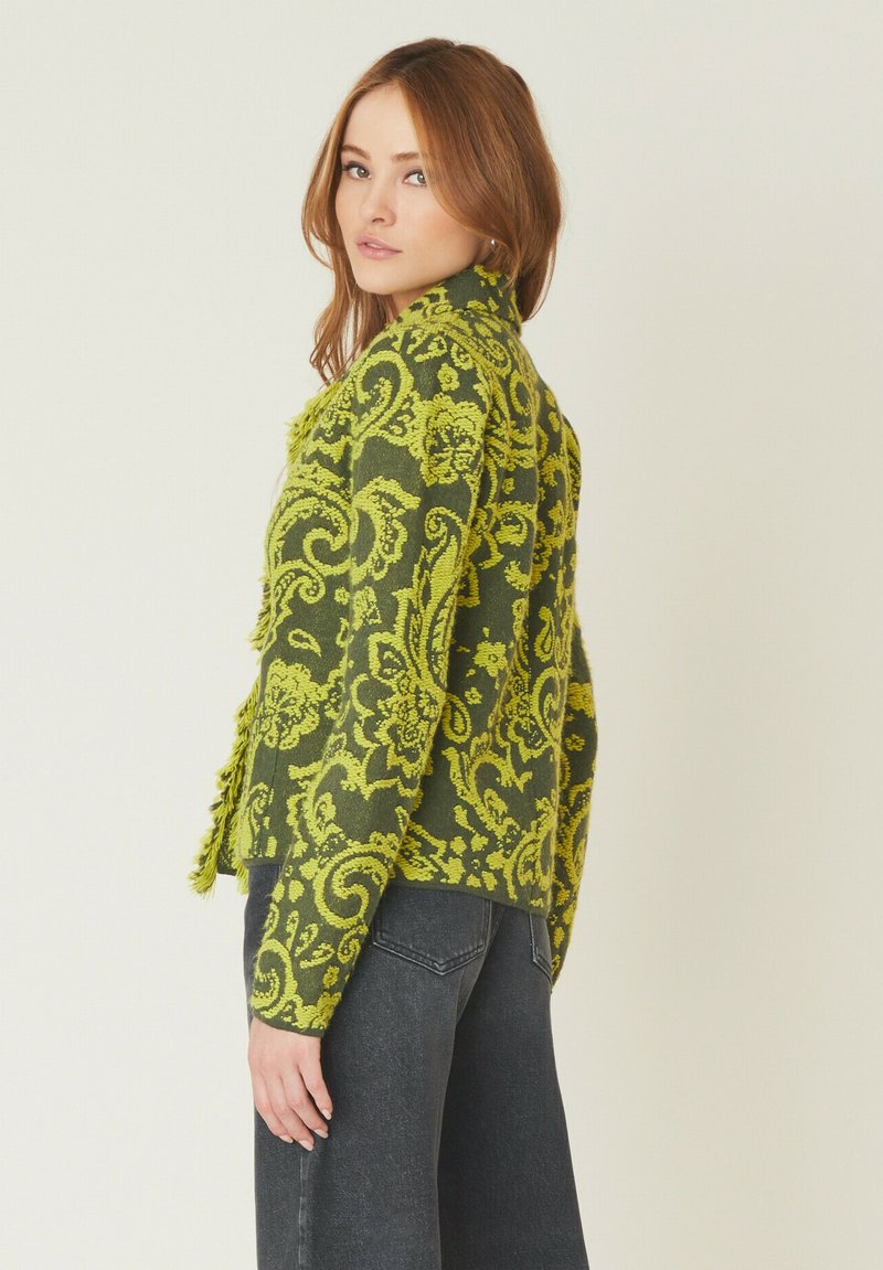 Manila Grace CON FRANGE - Blazer - Militare