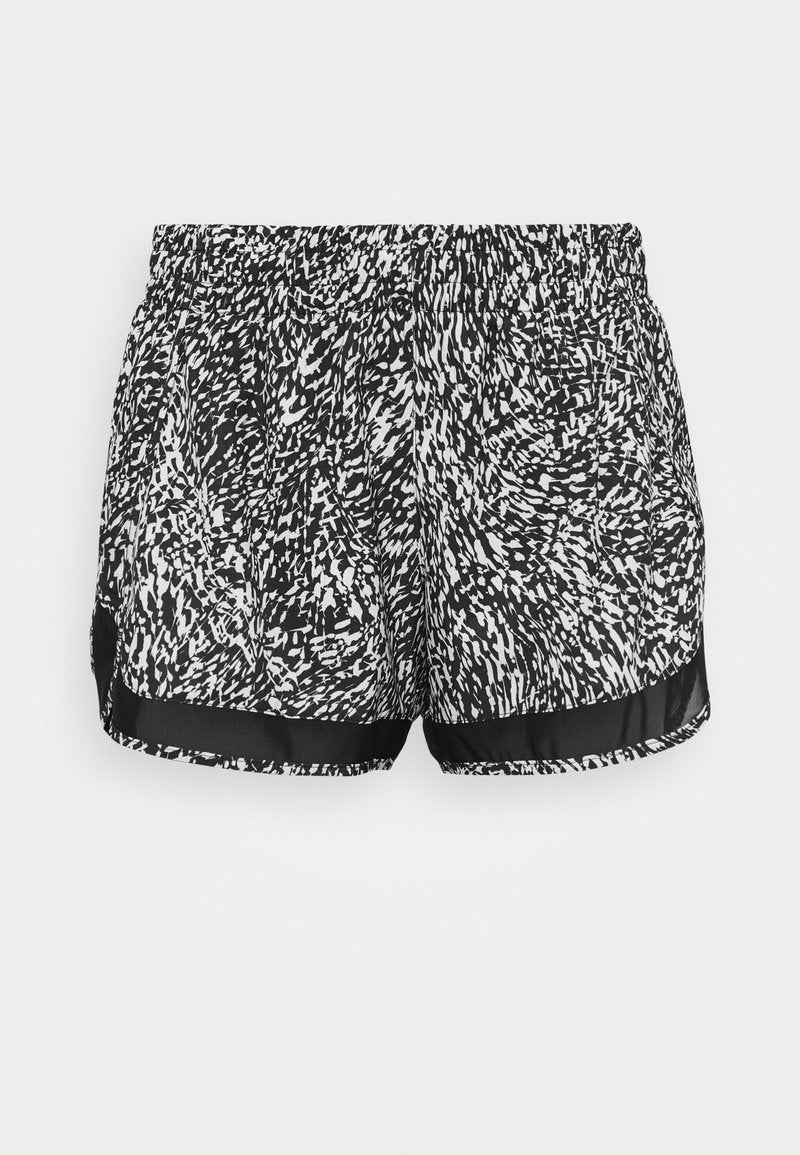 Athleta PRINTED RACER RUN SHORT - Kurze Sporthose - Windstorm Black