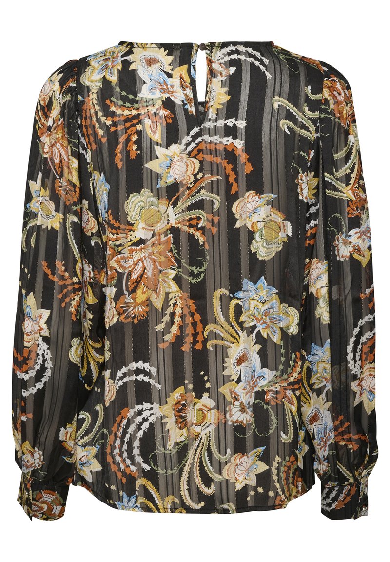 Kaffe KASIMI - Bluse - Black Red Multi Flower