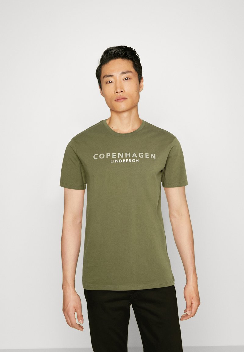 Lindbergh COPENHAGEN TEE - T-Shirt Print - Army