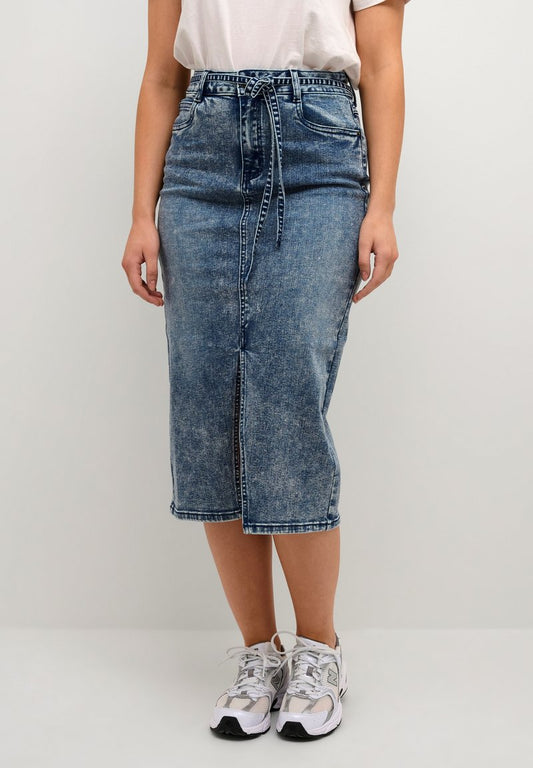 Kaffe RUE SINEM HW - Bleistiftrock - Blue Denim