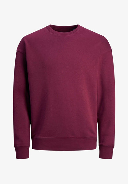 Jack & Jones BASIC LANGARM RUNDHALS - Sweatshirt - Rot