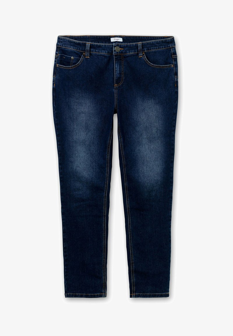 Sheego Jeans Slim Fit - Dark Blue Denim