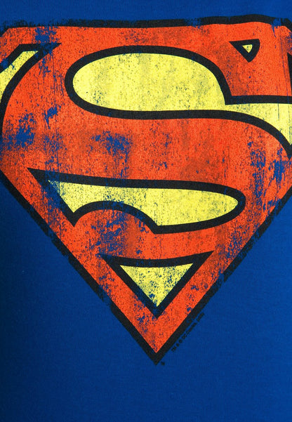 Logoshirt T-SHIRT SUPERMAN-LOGO - T-Shirt Print - Blau