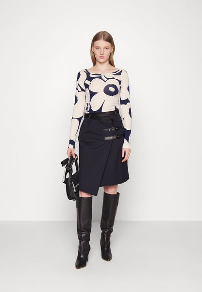 Marimekko LIAANI UNIKKO - Langarmshirt - Dark Blue/grey