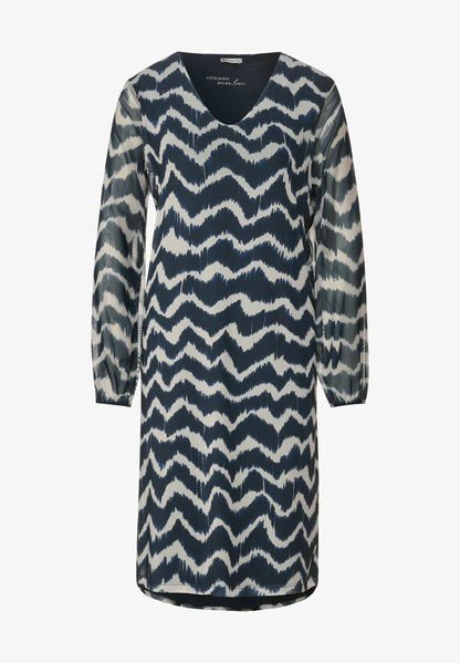 STREET ONE MIT PRINT - Freizeitkleid - Blau