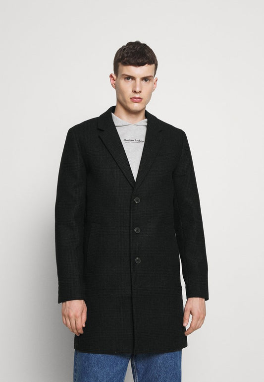 Jack & Jones JJEMOULDER COAT - Klassischer Mantel - Dark Grey