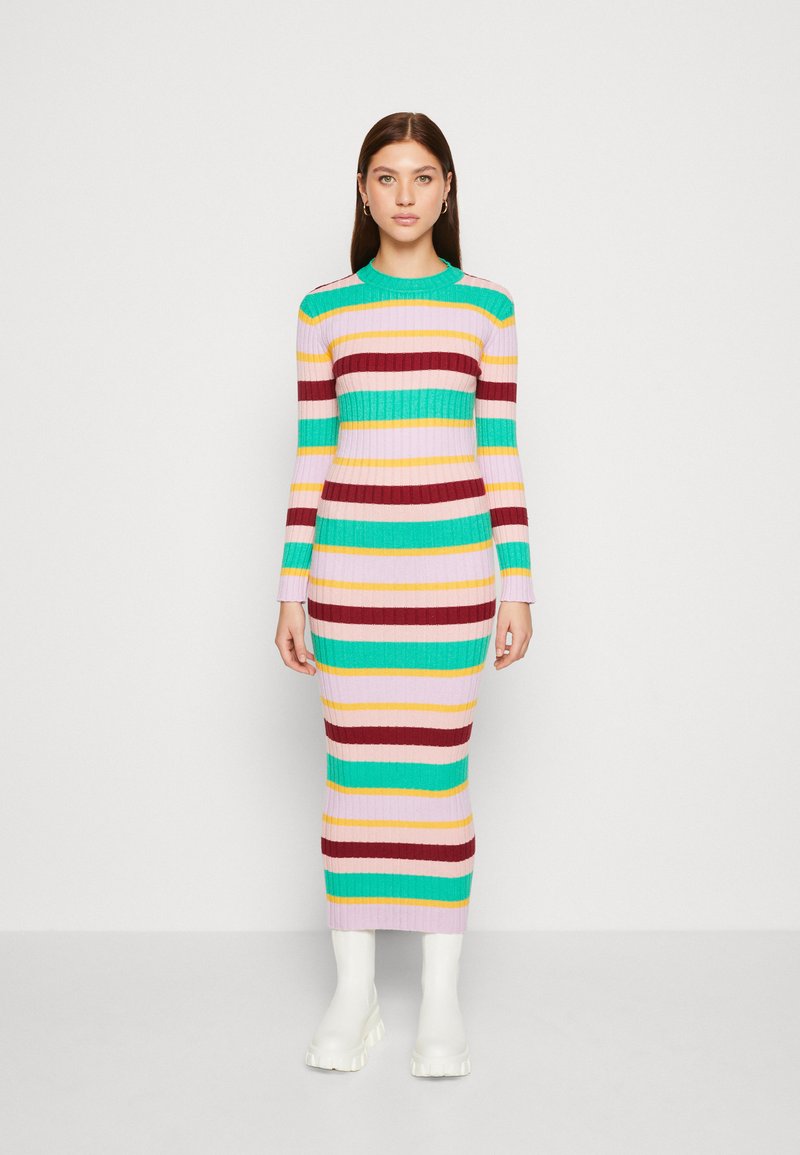  YASPEREGRINE DRESS - Strickkleid - Jelly Bean/multicolor