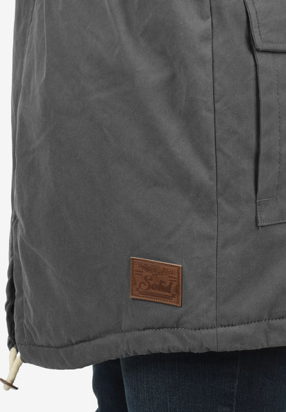 Solid SDDRY - Wintermantel - Dark Grey