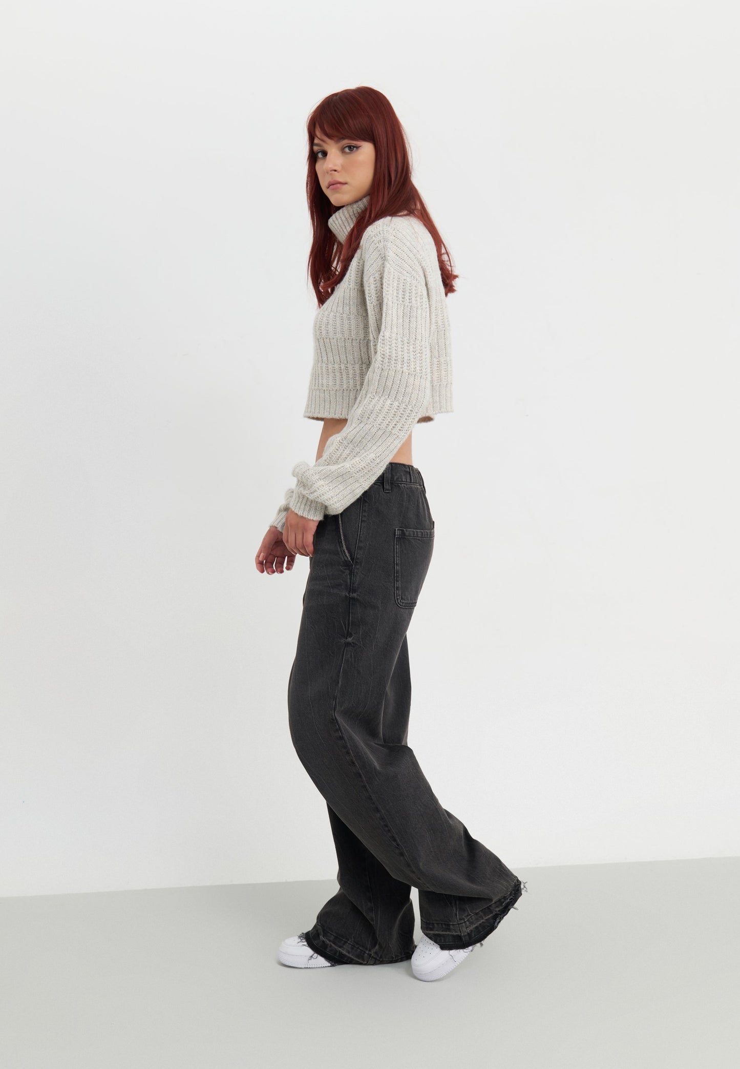 Even&Odd Wide Leg - Black Denim
