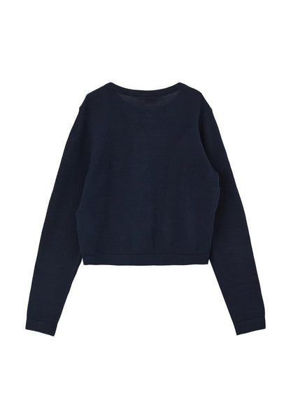 S.Oliver MIT MUSTER - Strickjacke - Navy