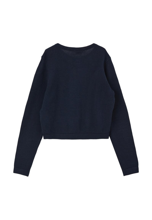 S.Oliver MIT MUSTER - Strickjacke - Navy