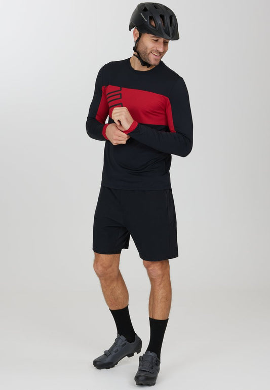 Endurance HAVENT - Langarmshirt - Zwart Rood