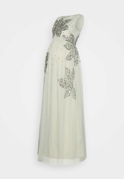  MATERNITY FLORAL SLEEVELESS SPOT MAXI - Ballkleid - Green