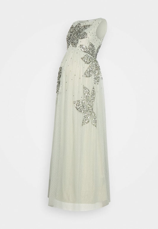  MATERNITY FLORAL SLEEVELESS SPOT MAXI - Ballkleid - Green