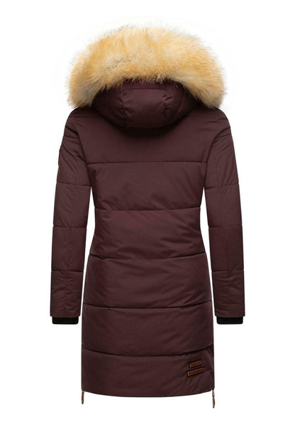Navahoo HALINA - Wintermantel - Dark Red Melange
