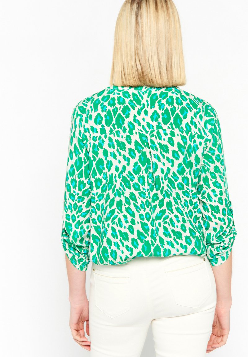 LOLALIZA WITH LEOPARD PRINT - Bluse - Green