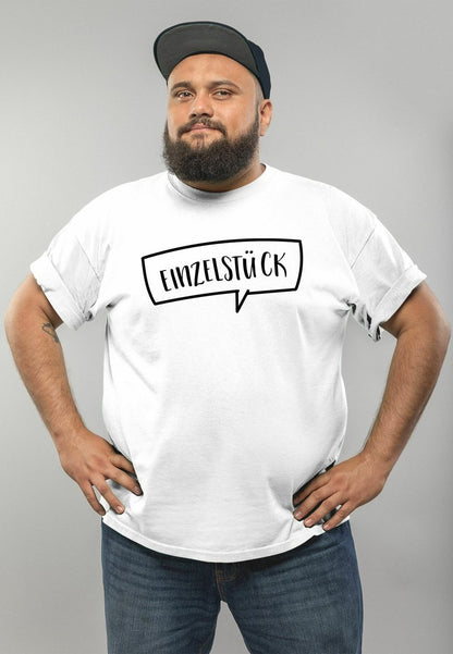  WITZIGES HERREN T-SHIRT "EINZELSTÜCK" SPRÜCHE SPRUCH - T-Shirt Print - Weiß