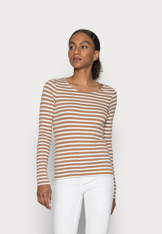 Gant Langarmshirt - Roasted Walnut