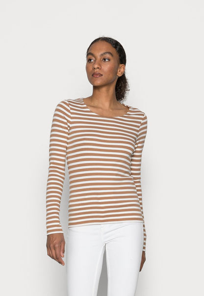 Gant Langarmshirt - Roasted Walnut