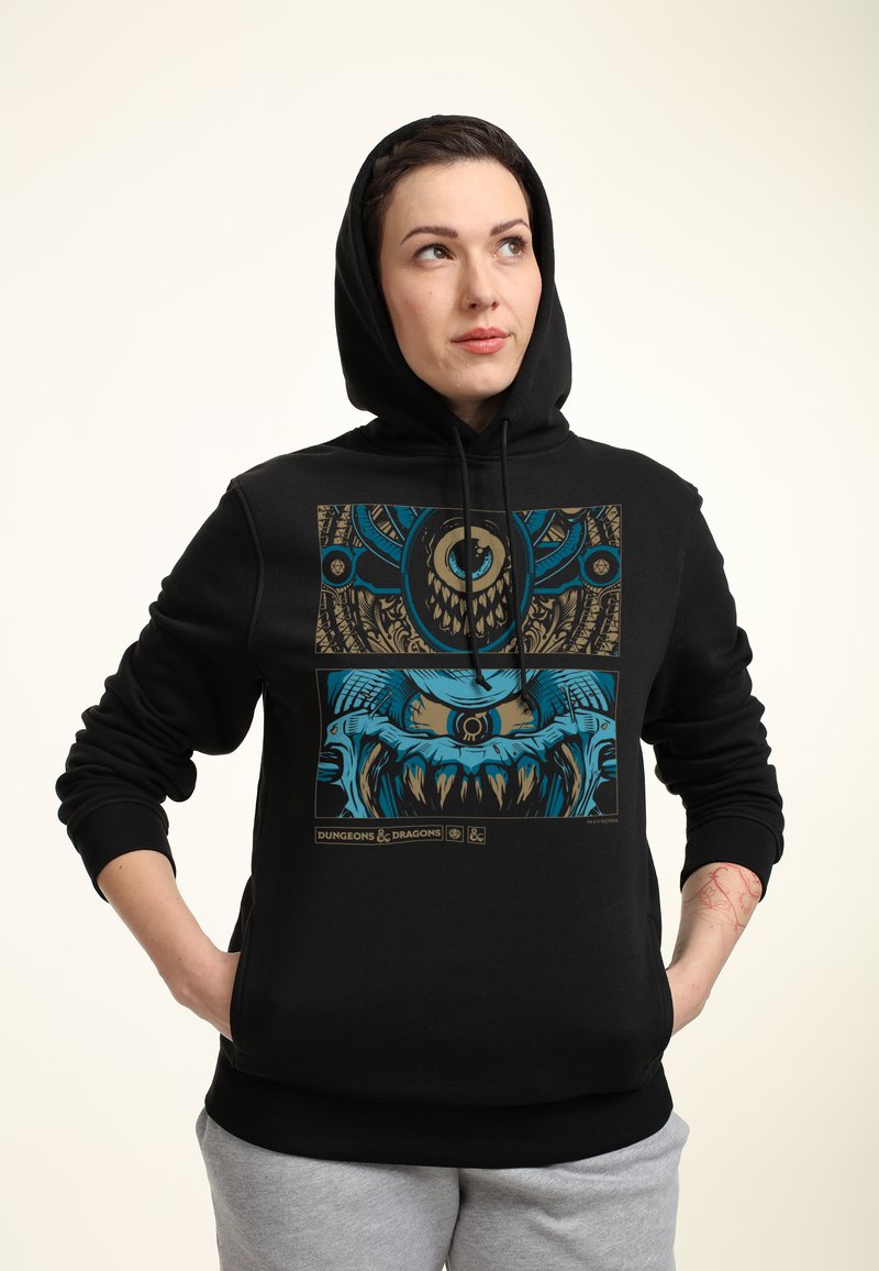 Henry Tiger DUNGEONS & DRAGONS BEHOLDER PANEL - Kapuzenpullover - Black