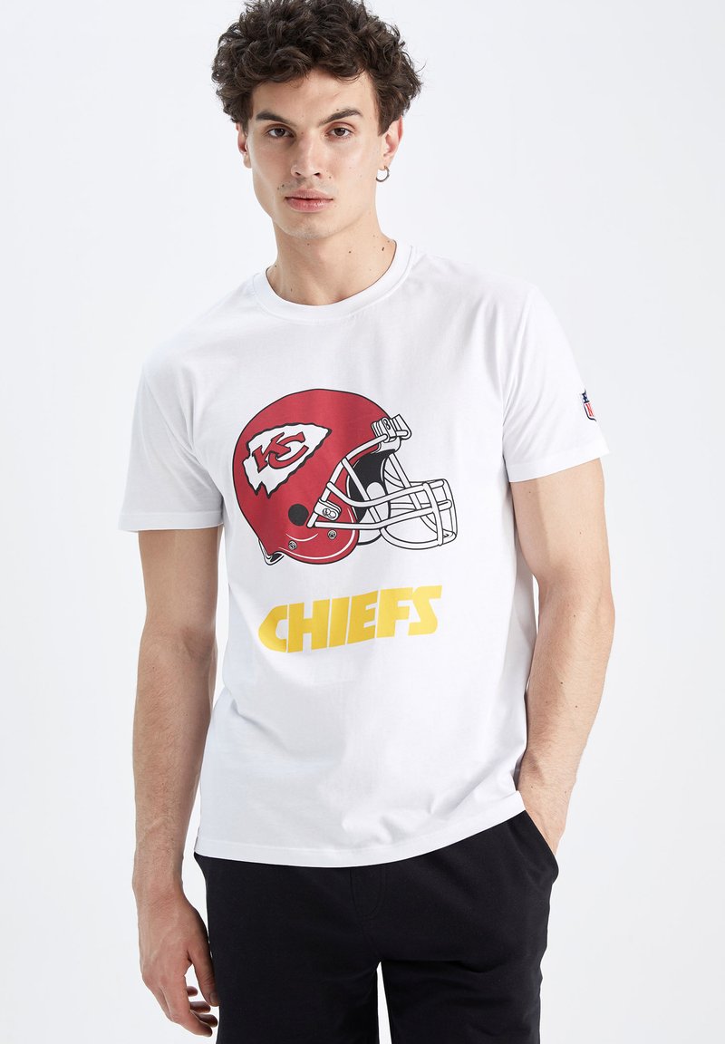 DeFacto KANSAS CITY CHIEFS REGULAR FIT - T-Shirt Print - White