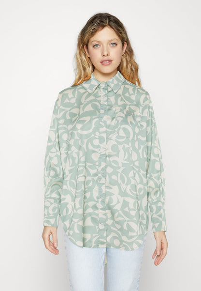 COLOURFUL REBEL OLET SWIRL DOWN - Hemdbluse - Light Mint