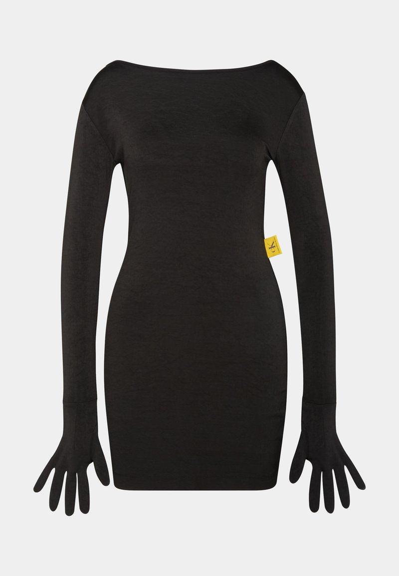 Calvin Klein Jeans LS FASHION FITTED DRESS - Freizeitkleid - Ck Black