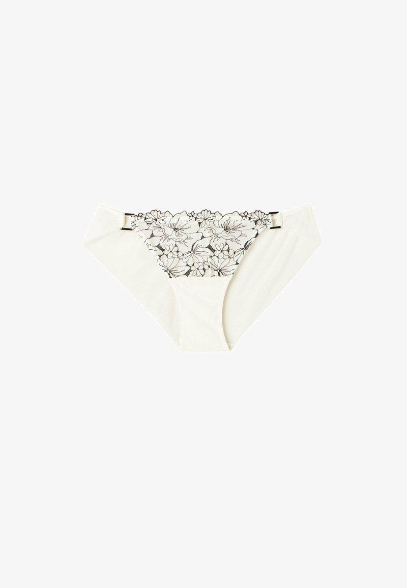 Intimissimi PURE - Slip - Elfenbein Powder White Black