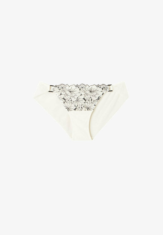 Intimissimi PURE - Slip - Elfenbein Powder White Black