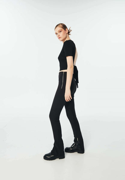 Twist WITH LEG DETAILED - Tights - Black