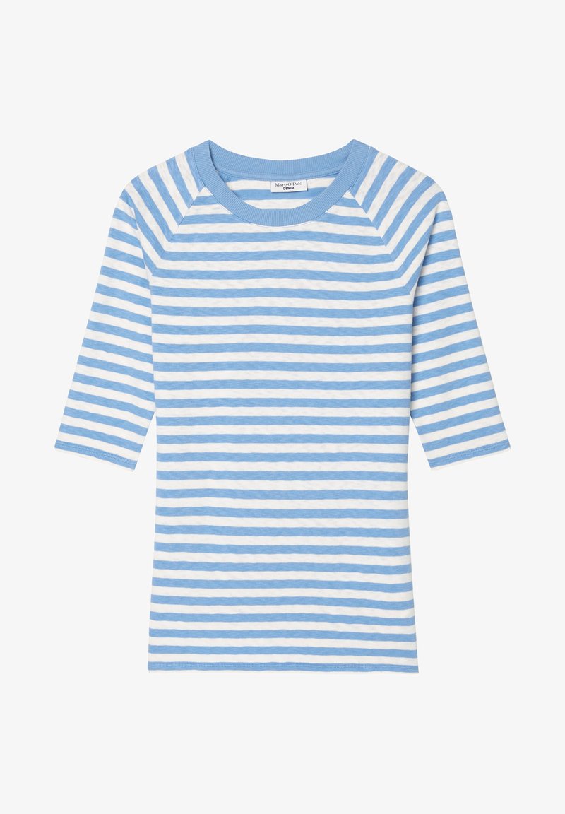 Marc O'Polo DENIM RAGLAN-STREIFEN- REGULAR AUS - Langarmshirt - Multi Soft Sky Blue