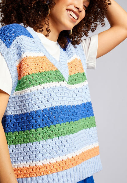 Rich&royal BUNT GESTREIFTER STRICKPULLUNDER - Strickpullover - Original