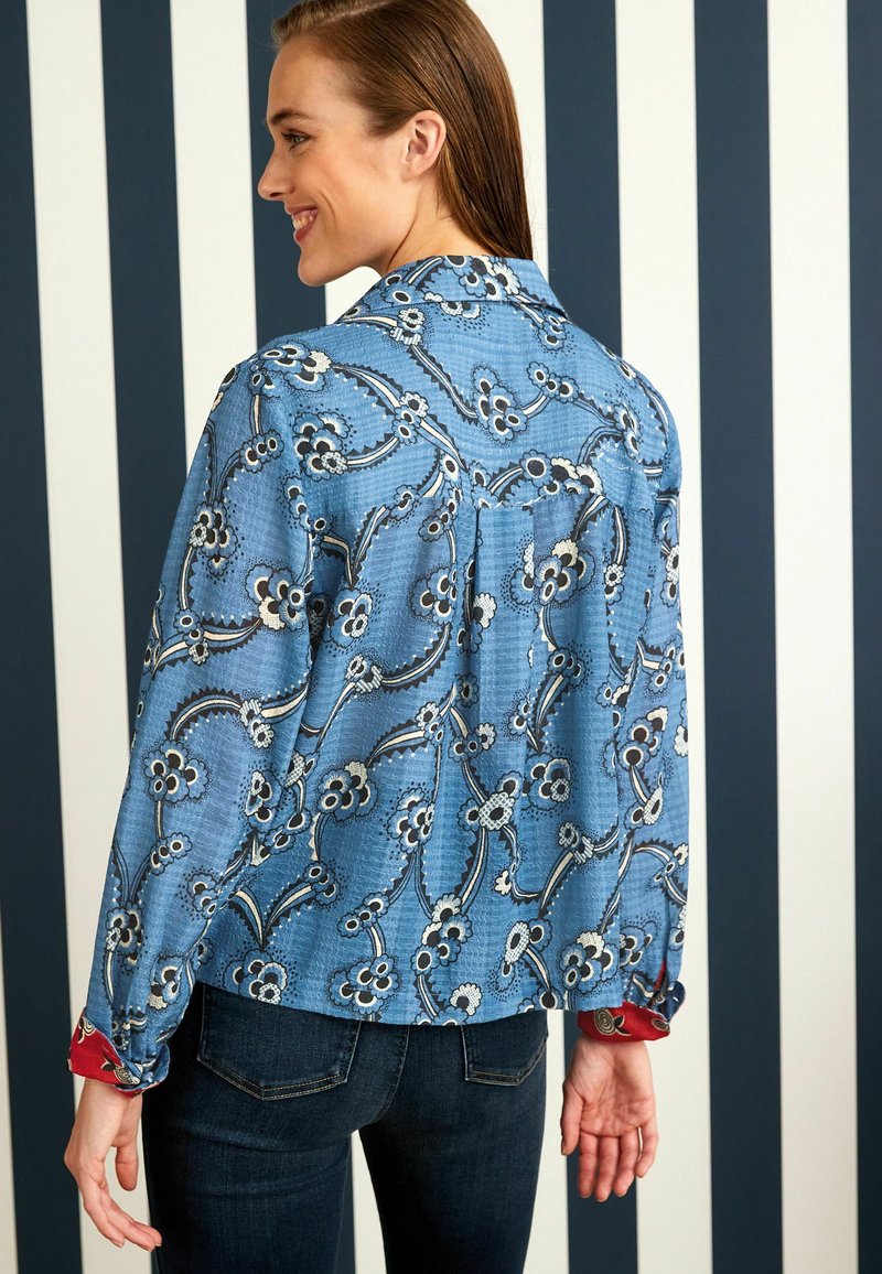 Next LONG SLEEVED TEXTURE STANDARD - Hemdbluse - Blue