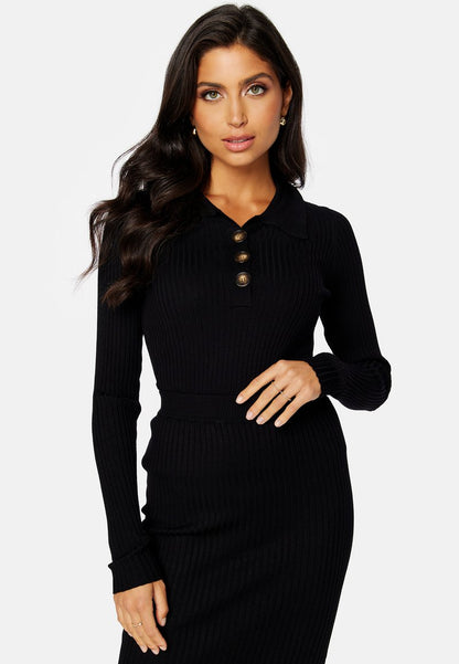  LAYA KNITTED SET - Strickpullover - Black