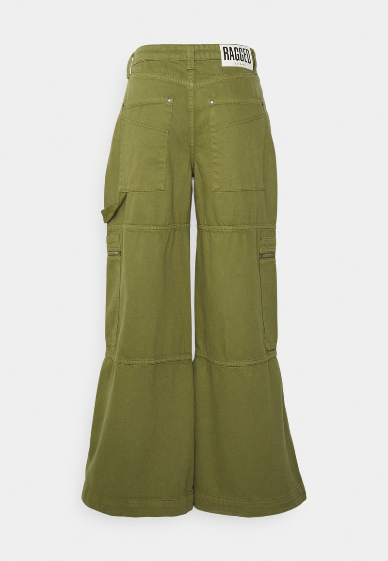 The Ragged Priest MID RISE ZIP SWEEPER - Jeans Relaxed Fit - Green