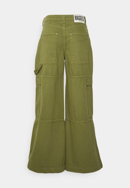 The Ragged Priest MID RISE ZIP SWEEPER - Jeans Relaxed Fit - Green