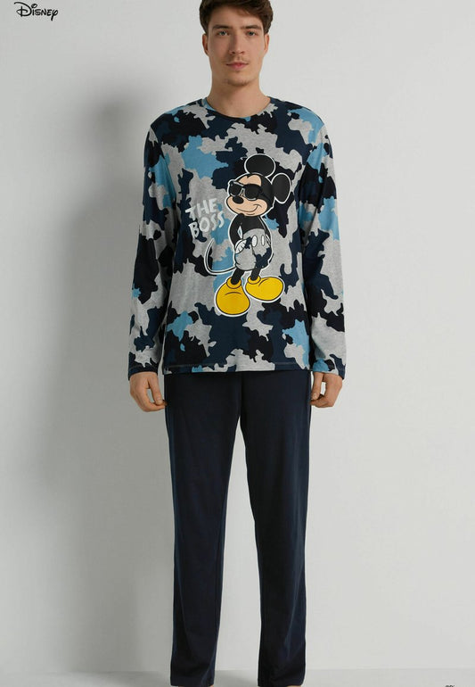  DISNEY | MICKEY MOUSE - Nachtwäsche Set - Schwarz Camo Mickey Mouse Print