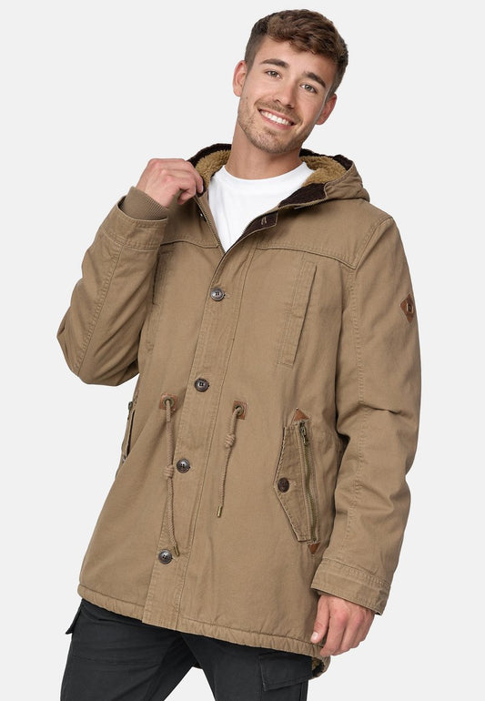 Indicode Jeans Wintermantel - Brown